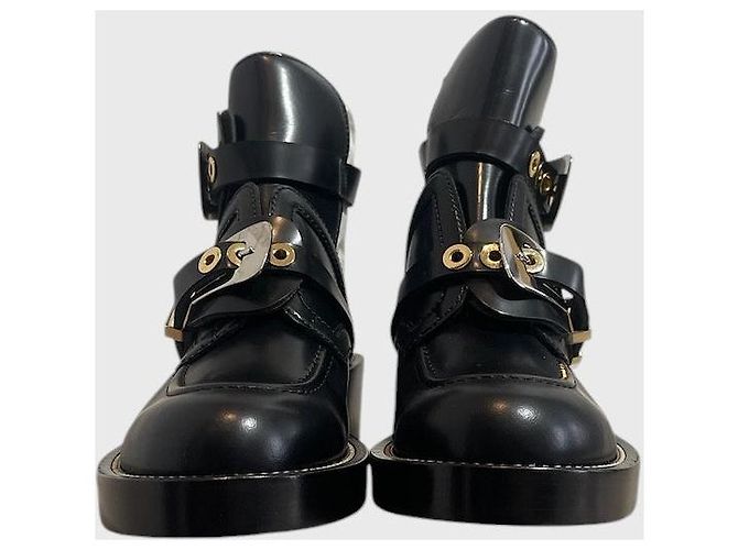 Stivaletti Balenciaga Bucke neri T.38 Nero - vista 3