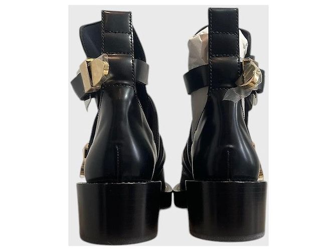 Stivaletti Balenciaga Bucke neri T.38 Nero - vista 4