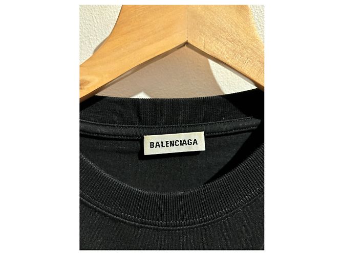 T-shirt Balenciaga nera T.XL Nero - vista 6