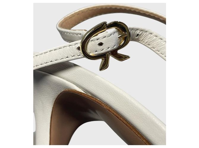 Décolleté Gianvito Rossi bianche T.38 Bianco - vista 3