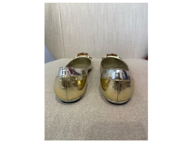 Bamboo Bailarinas Gucci plateadas T.39,5 Plata - vista 5