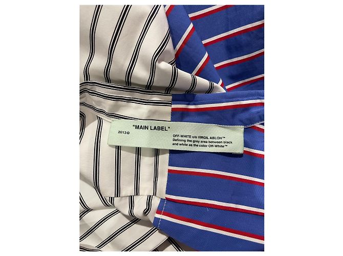 Camisa Off White às riscas T.36 Branco - vista 4