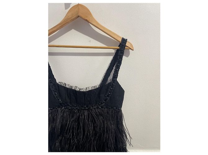 Vestido Jenny Packham negro T.38 - vista 2