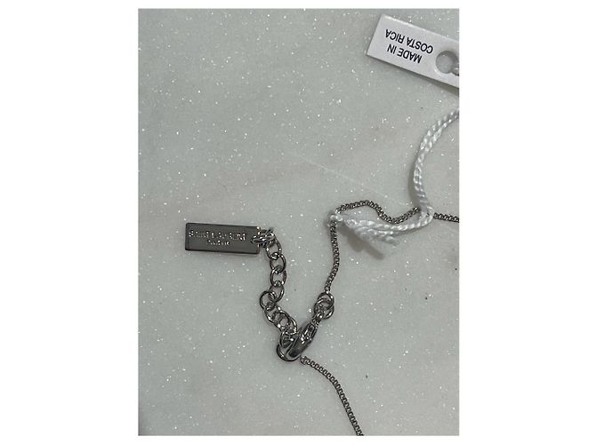 Autre Marque Bracciale Saint Laurent Cassandre Argento - vista 4