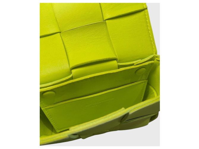 Borsa Bottega Veneta Candy Cassette verde - vista 7