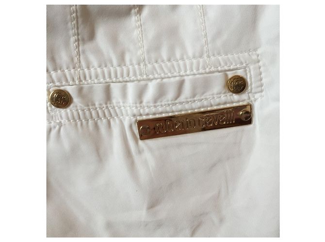 Shorts Roberto Cavalli branco T.34 Preto - vista 3