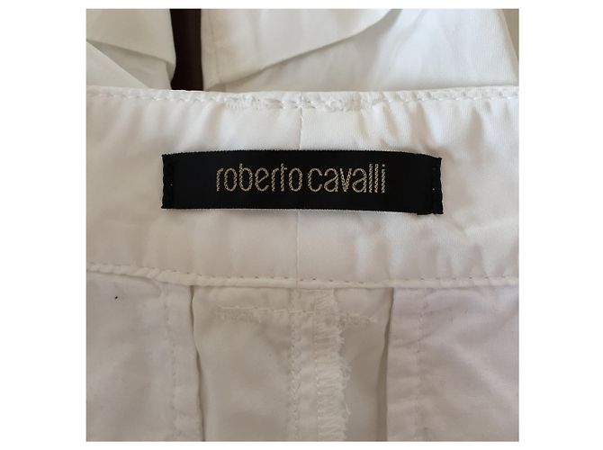Shorts Roberto Cavalli branco T.34 Preto - vista 4