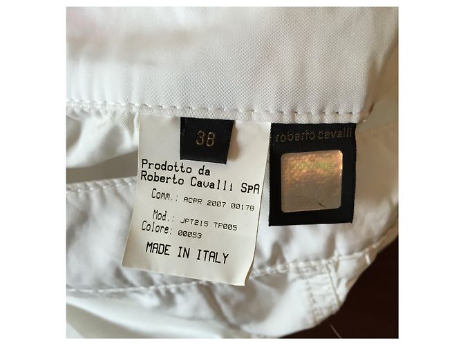 Shorts Roberto Cavalli branco T.34 Preto - vista 5