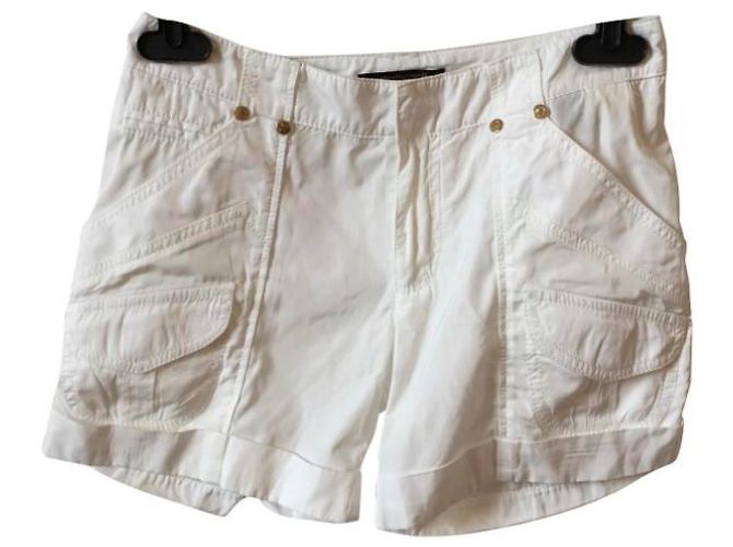 Shorts Roberto Cavalli branco T.34 Preto - vista 6