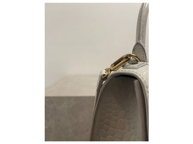 Borsa Balenciaga Hourglass XS Bianco - vista 8