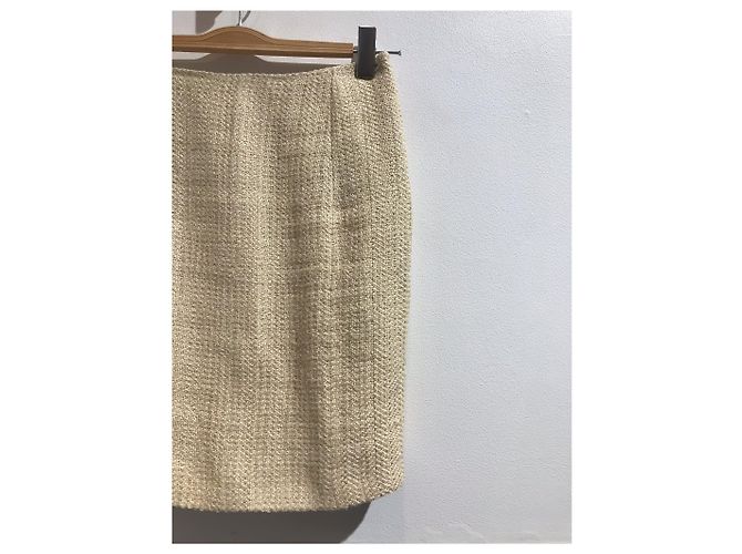 Falda Ralph Lauren tweed T.34 Beige - vista 2