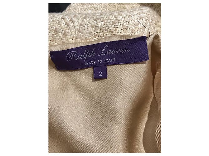 Falda Ralph Lauren tweed T.34 Beige - vista 4