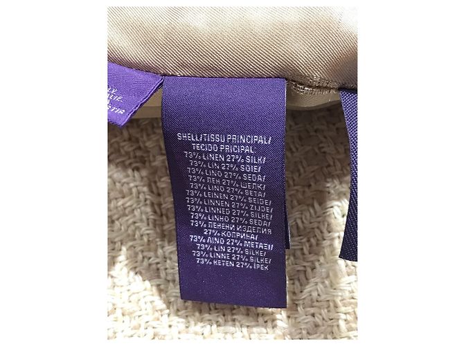 Falda Ralph Lauren tweed T.34 Beige - vista 5