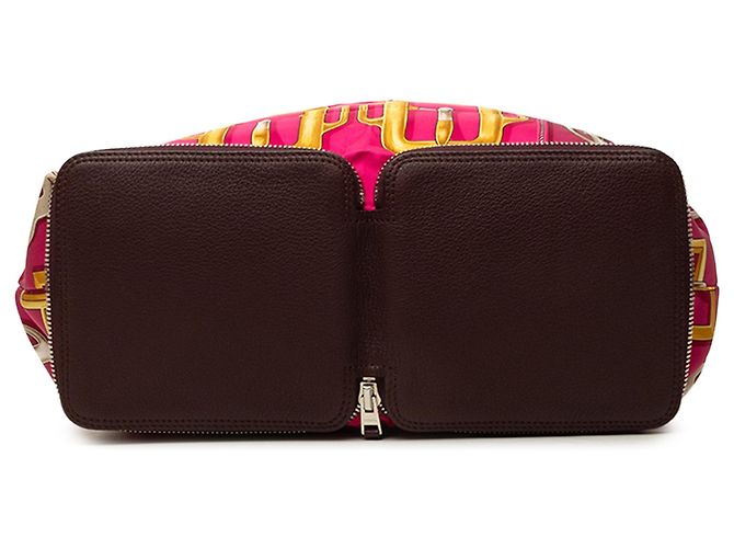 Tote Pink Hermès Bouclerie D Attelage Silky Pop Rosa - vista 3