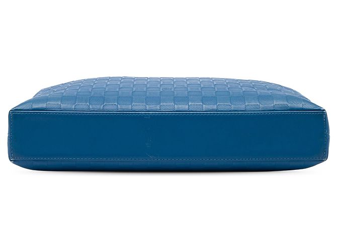 Borsa Business Louis Vuitton Damier Infini Porte Documents Jour Blu - vista 3