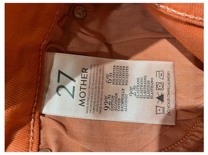 Jeans Mother orange T.27 Naranja - vista 5