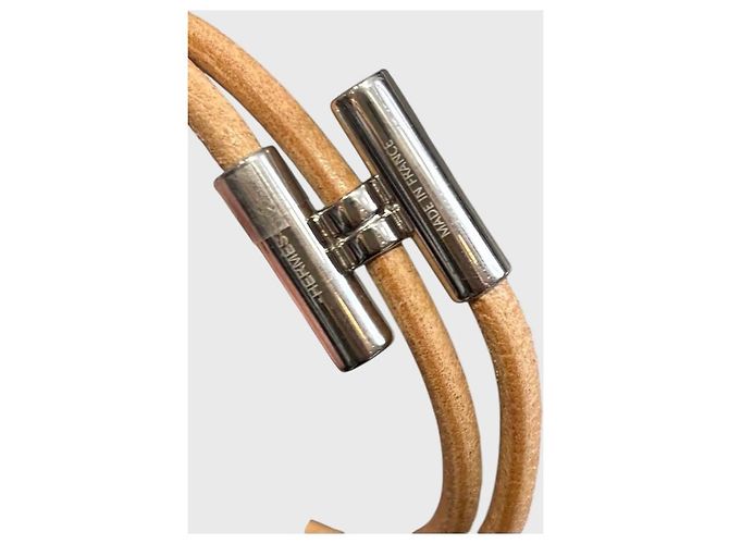 Pulsera Hermès Tournis beige T.5 - vista 4