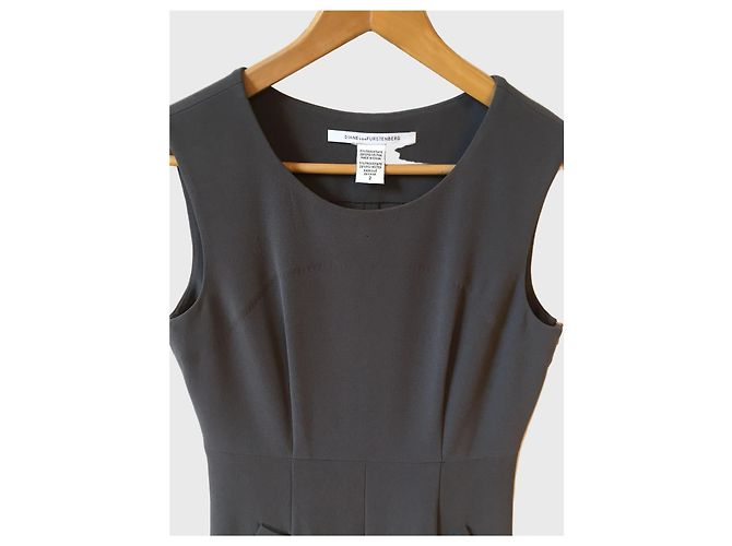 Diane Von Furstenberg Kleid grau T.2 - Ansicht 2