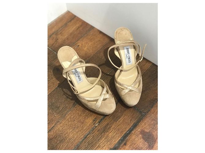 Sandali Jimmy Choo beige T.37 - vista 2