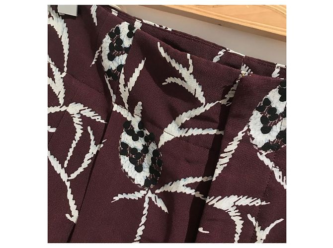 Marni bedruckte Bermuda T.36 Bordeaux - Ansicht 2