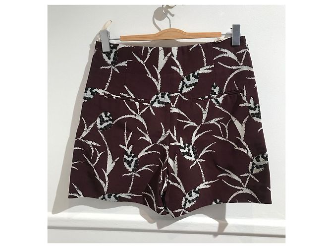 Marni bedruckte Bermuda T.36 Bordeaux - Ansicht 3