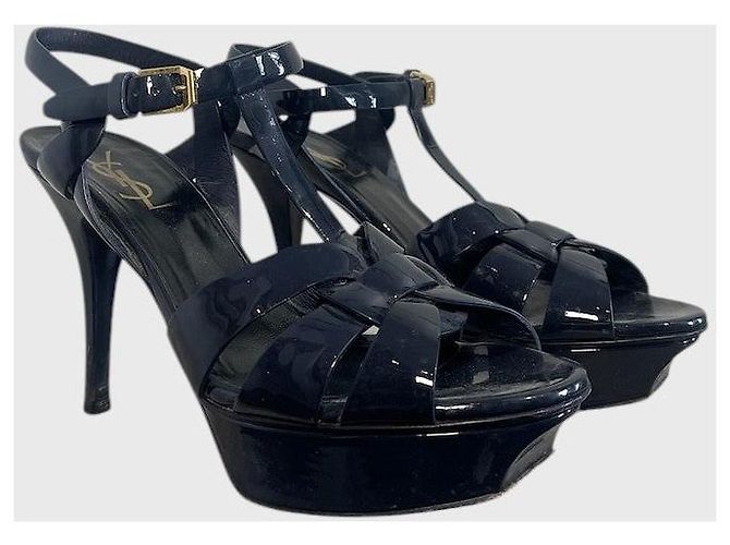 Autre Marque Sandali Yves Saint Laurent Tribute T.37 Blu - vista 2