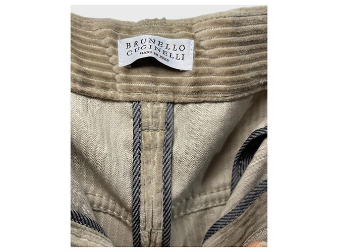 Pantalones Brunello Cucinelli beige T.36 - vista 5