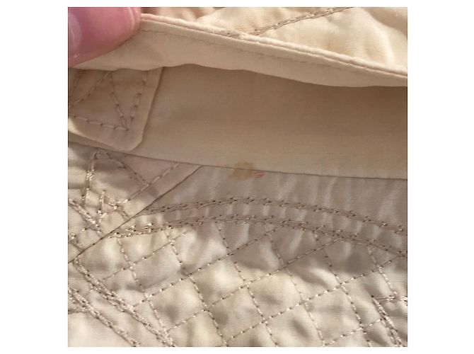 Chaqueta Acolchada Moschino de Seda Beige Talla 40 - vista 4