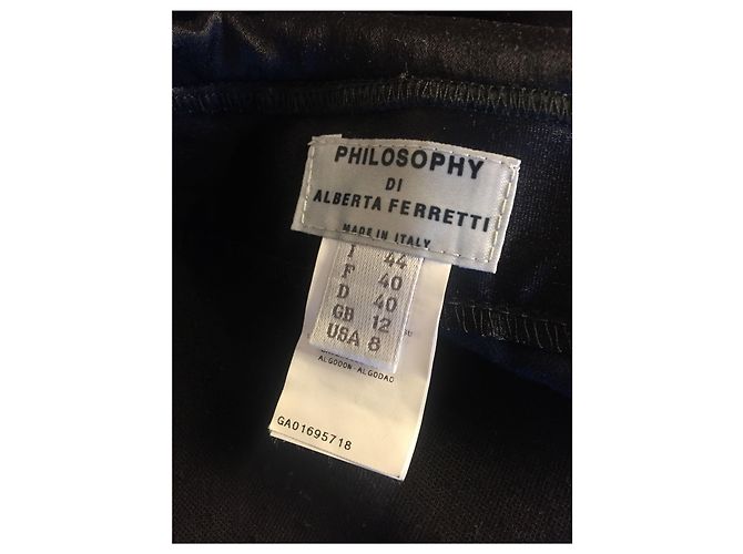 Falda Philosophy di Alberta Ferretti T.40 Negro - vista 4