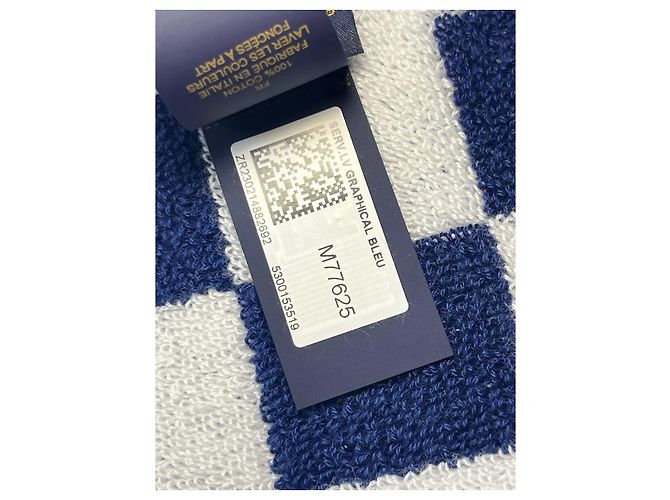Hermès Toalha de praia Louis Vuitton Azul - vista 5