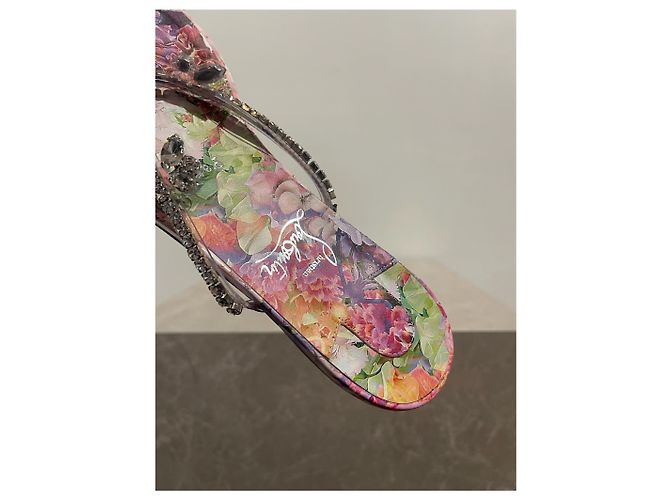 Sandali Christian Louboutin argento T.39,5 - vista 6