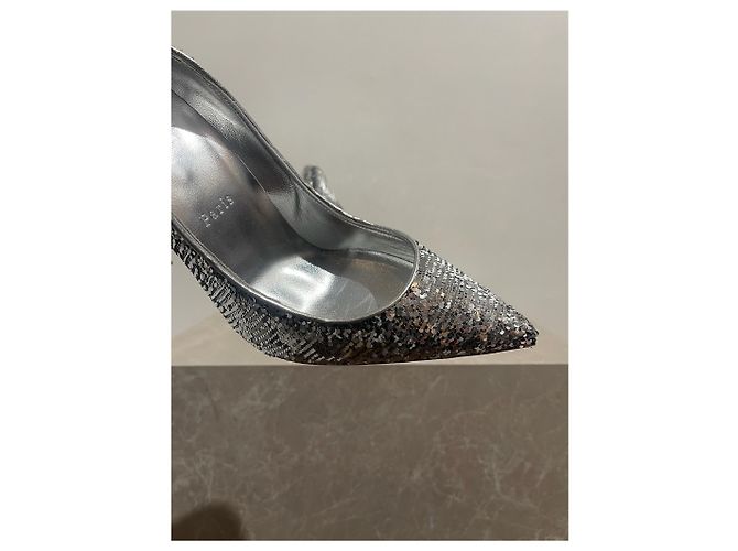 Décolleté Christian Louboutin argento T.39 - vista 2