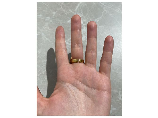 Anillo Balmain geométrico dorado - vista 3