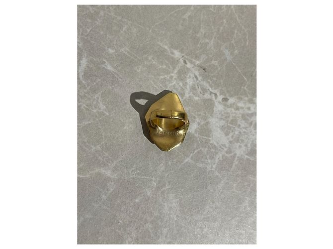 Anillo Balmain geométrico dorado - vista 5