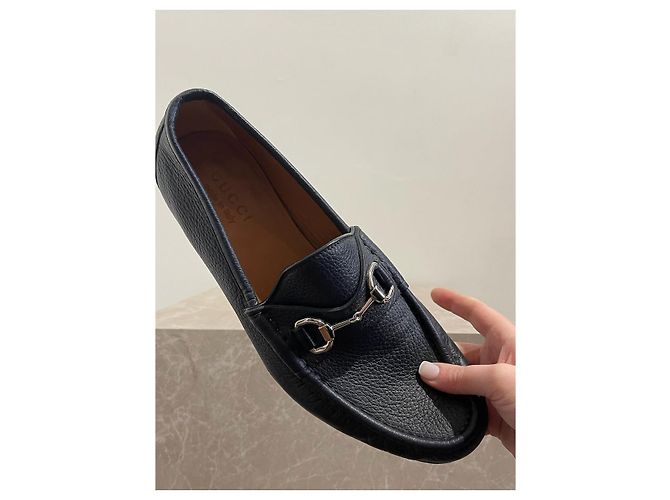 Mocassini Gucci blu T.42 - vista 3