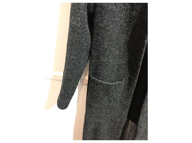 Abrigo Chanel gris T.34 - vista 2