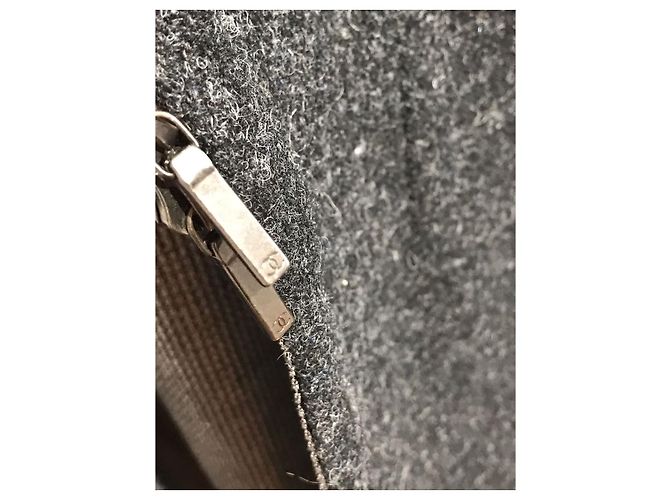 Abrigo Chanel gris T.34 - vista 3