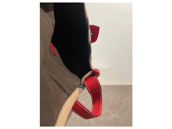 Borsa a mano Burberry in pelle rossa Rosso - vista 6
