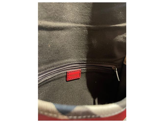 Borsa a mano Burberry in pelle rossa Rosso - vista 8