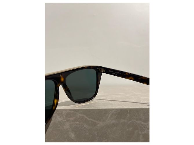 Autre Marque Gafas Saint Laurent SL1 Slim Castaño - vista 4