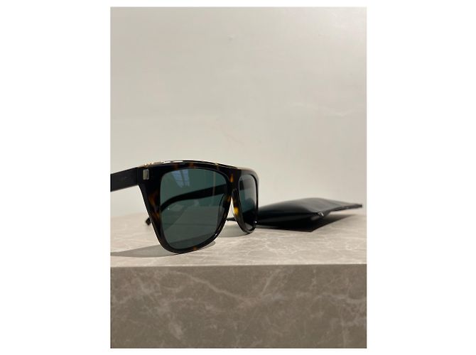 Autre Marque Gafas Saint Laurent SL1 Slim Castaño - vista 8