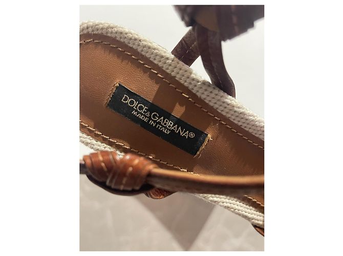 Sandali Dolce & Gabbana marroni T.38 Marrone - vista 10