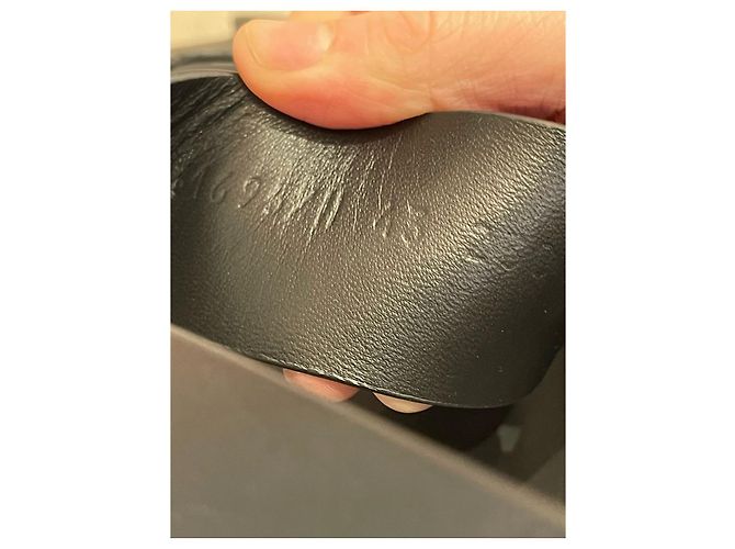 Sandali Hermès Genius in pelle nera Taglia 43 Nero - vista 6