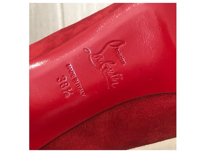 Escarpins Christian Louboutin rouge T.38,5 - vue 6