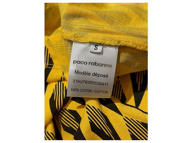 Camiseta Paco Rabanne amarilla T.S Amarillo - vista 6
