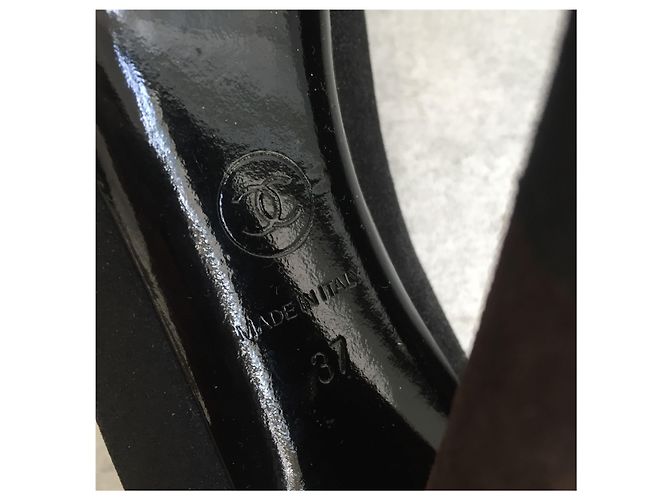Décolleté Chanel bicolore T.37 Nero - vista 6