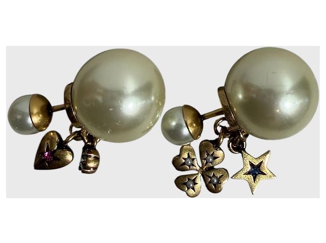 Autre Marque Dior Tribale goldfarbene Ohrringe Golden - Ansicht 3