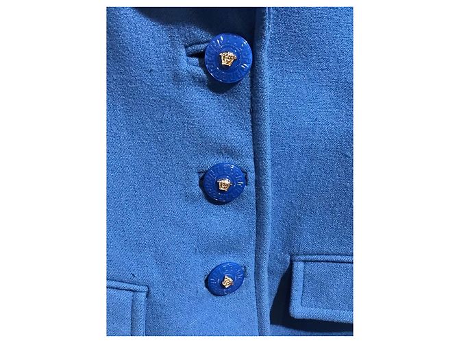 Medusa Cappotto Versace blu T.38 - vista 2