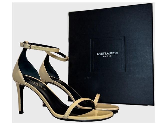 Autre Marque Sandali Saint Laurent beige T.37 - vista 2