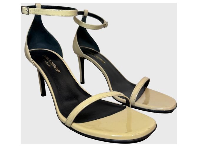 Autre Marque Sandali Saint Laurent beige T.37 - vista 6